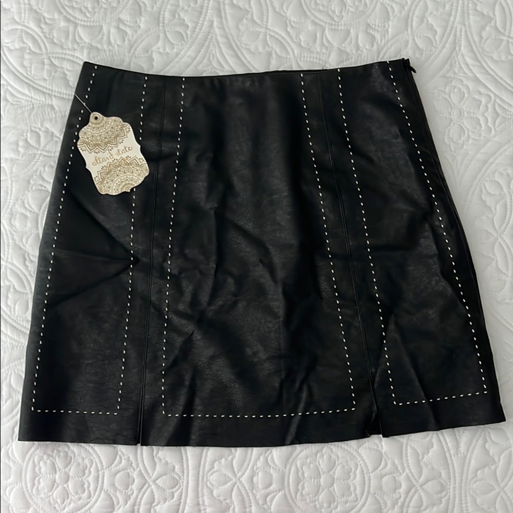 Altar'd State Black Mini A-Line Skirt Night Out